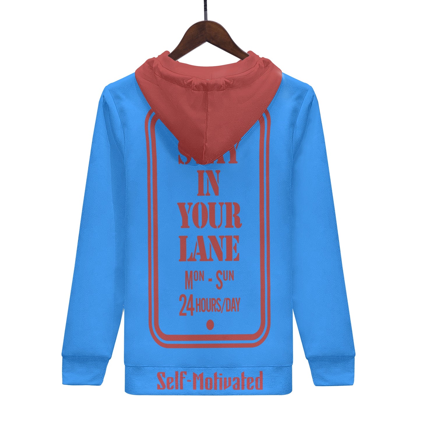 S.I.Y.L. (Stay In Your Lane) Mens Blue Hoodie