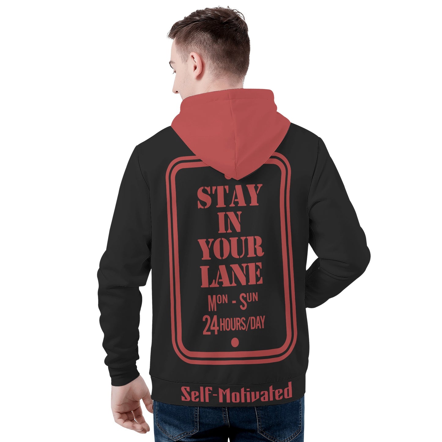 S.I.Y.L. (Stay In Your Lane) Mens Black Hoodie