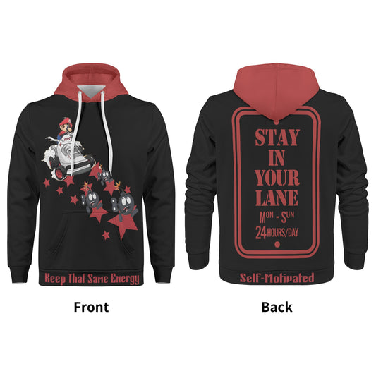 S.I.Y.L. (Stay In Your Lane) Mens Black Hoodie