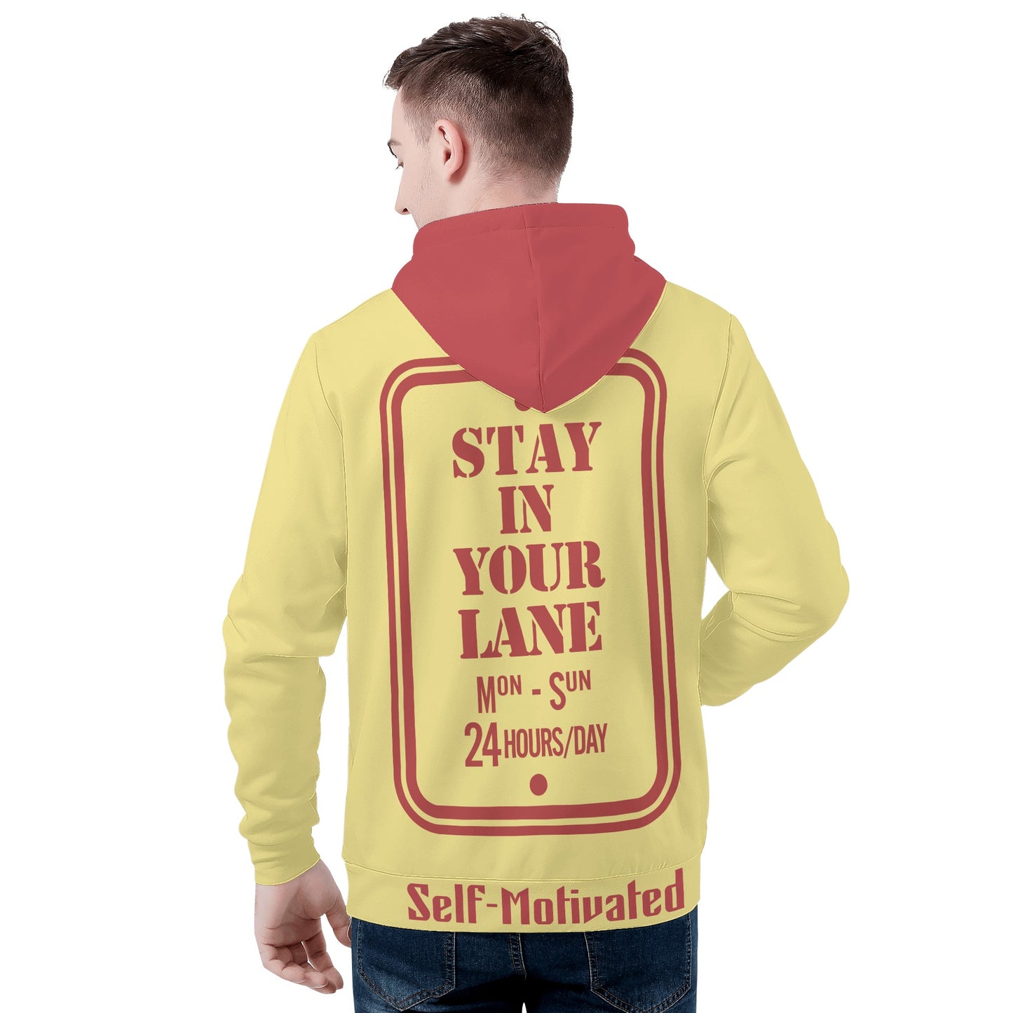 S.I.Y.L. (Stay In Your Lane) Mens Tan Hoodie