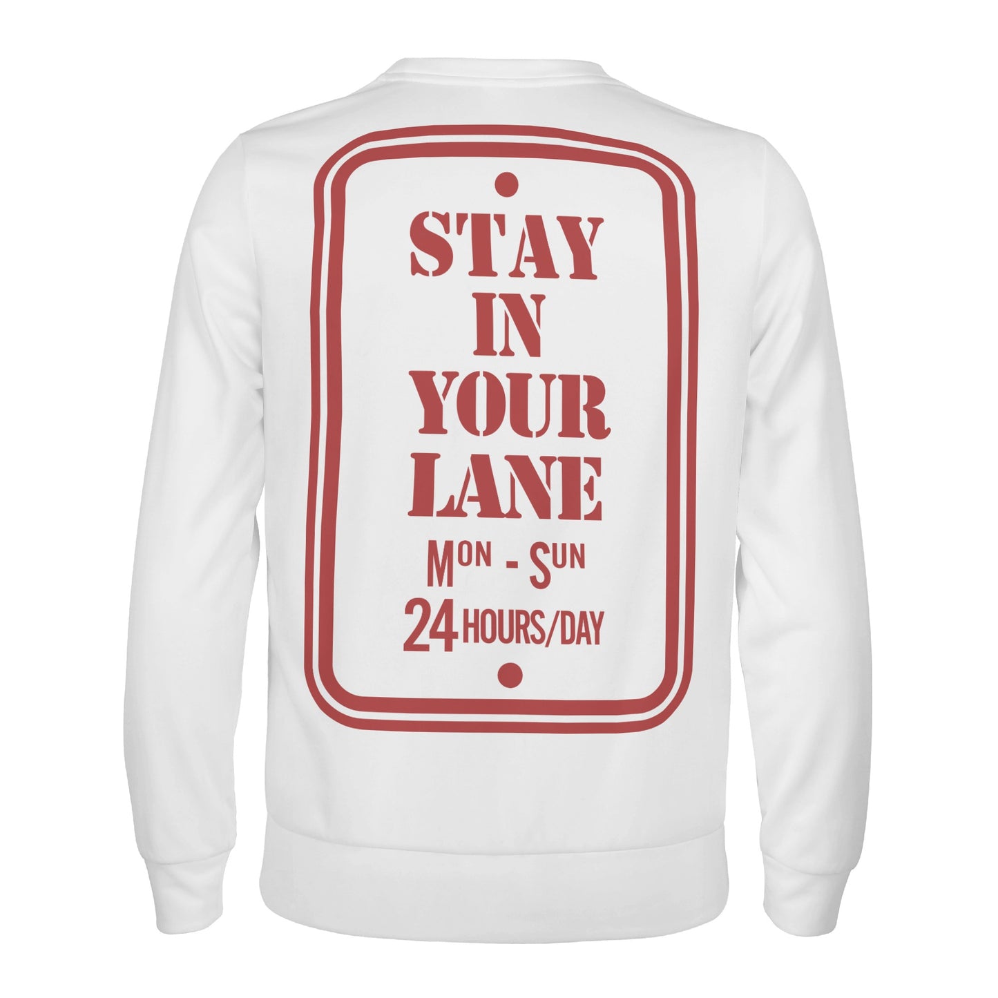 S.I.Y.L. (Stay In Your Lane) kids Boy/Girls  White Sweater