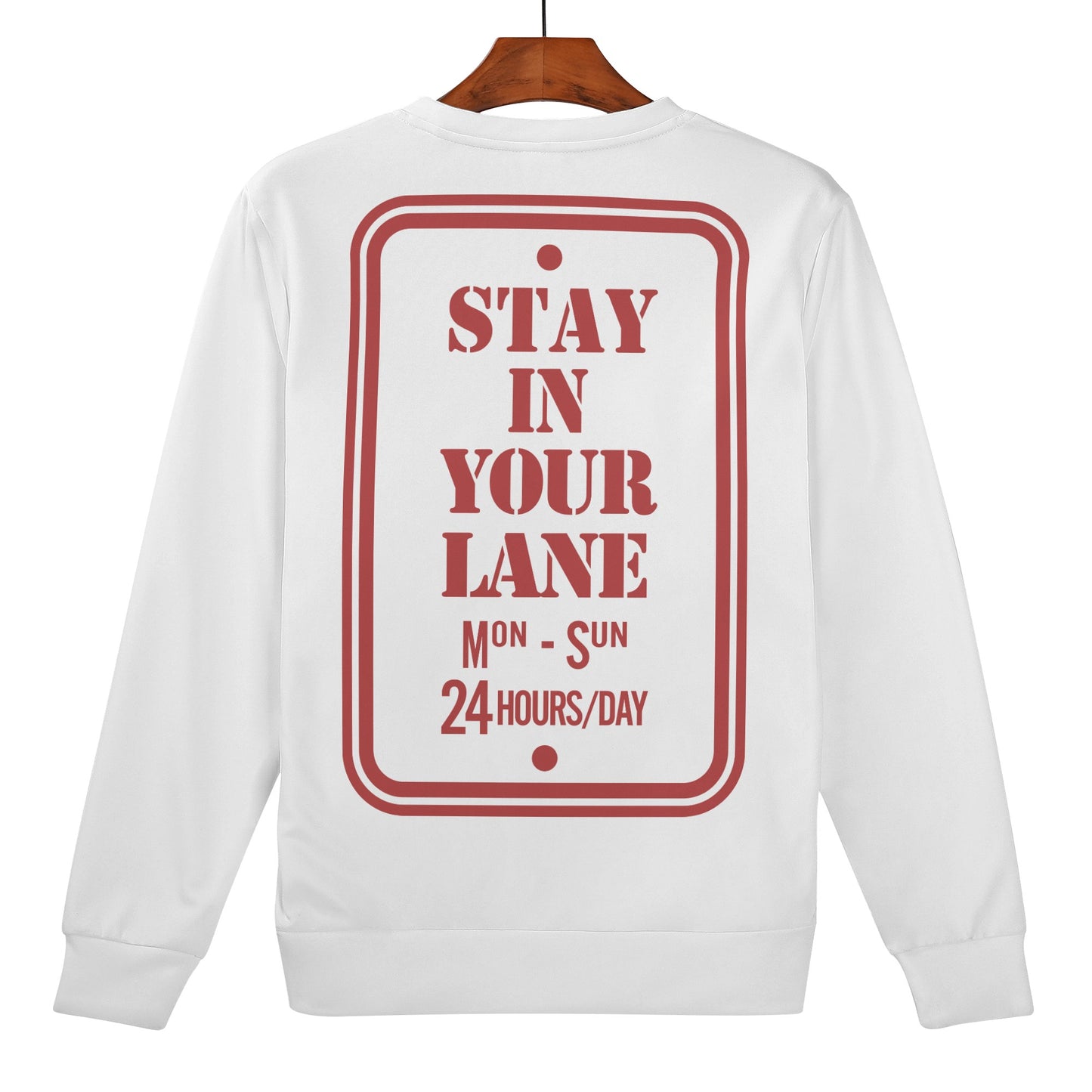 S.I.Y.L. (Stay In Your Lane) kids Boy/Girls  White Sweater