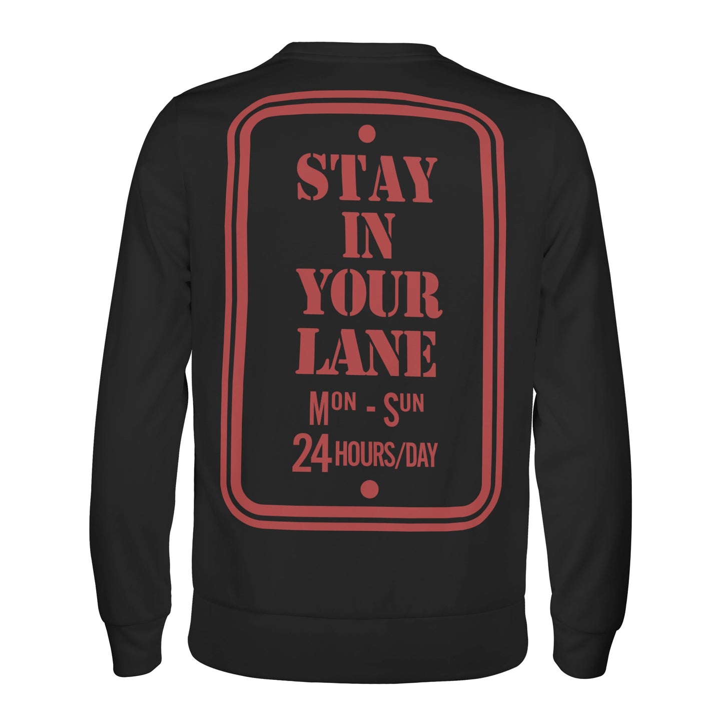 S.I.Y.L. (Stay In Your Lane) kids Boy/Girls  Black Sweater