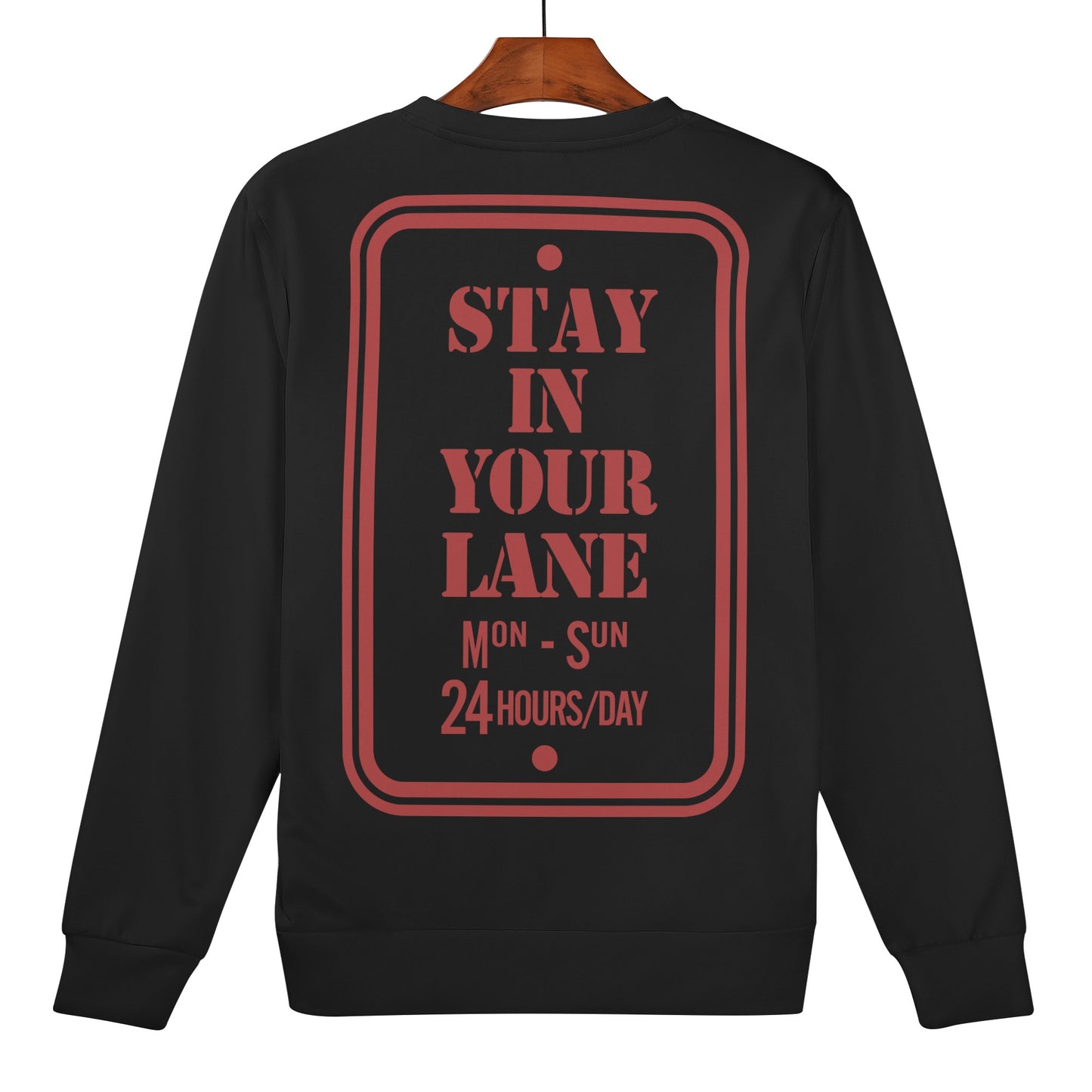 S.I.Y.L. (Stay In Your Lane) kids Boy/Girls  Black Sweater