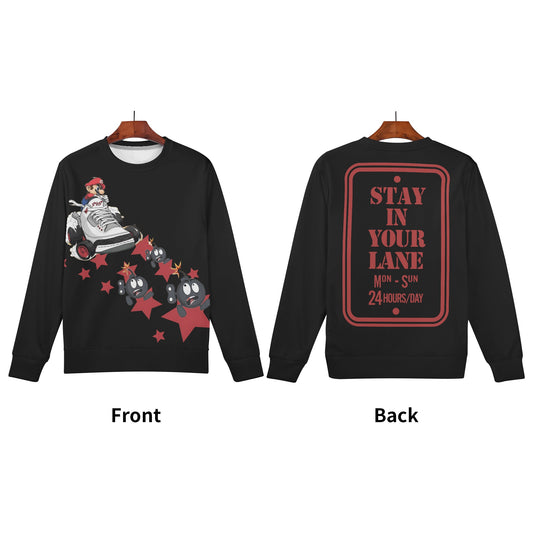 S.I.Y.L. (Stay In Your Lane) kids Boy/Girls  Black Sweater