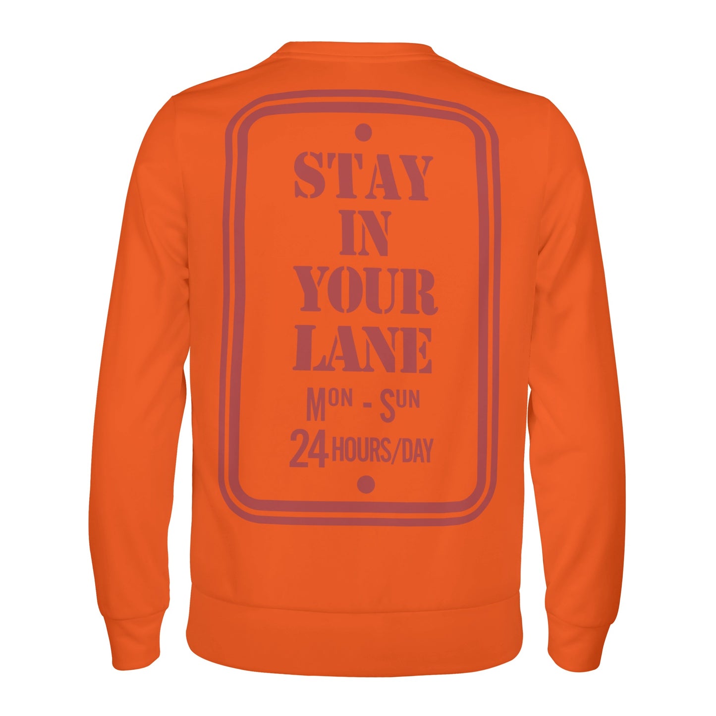 S.I.Y.L. (Stay In Your Lane) Kids Dark Orange Sweater