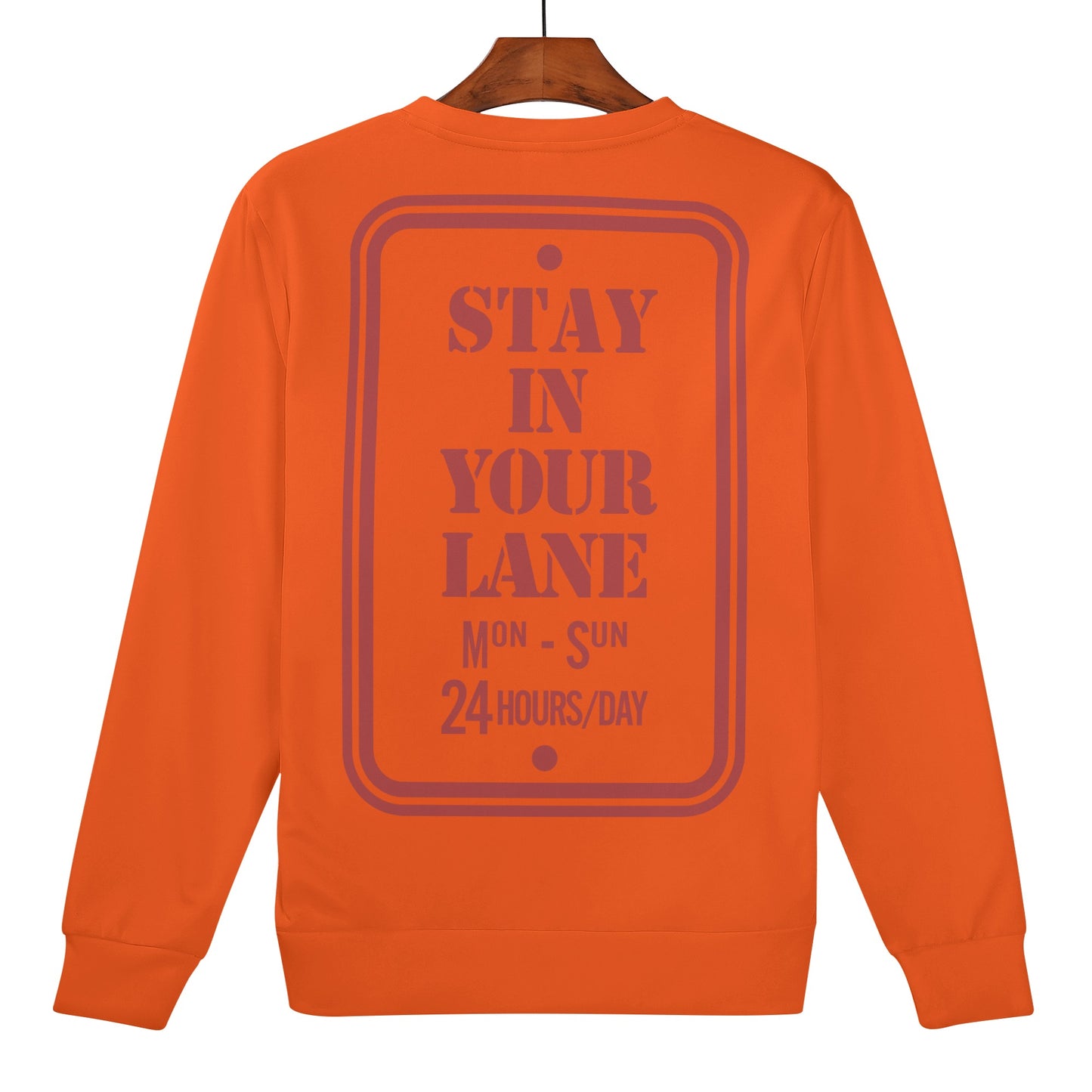 S.I.Y.L. (Stay In Your Lane) Kids Dark Orange Sweater