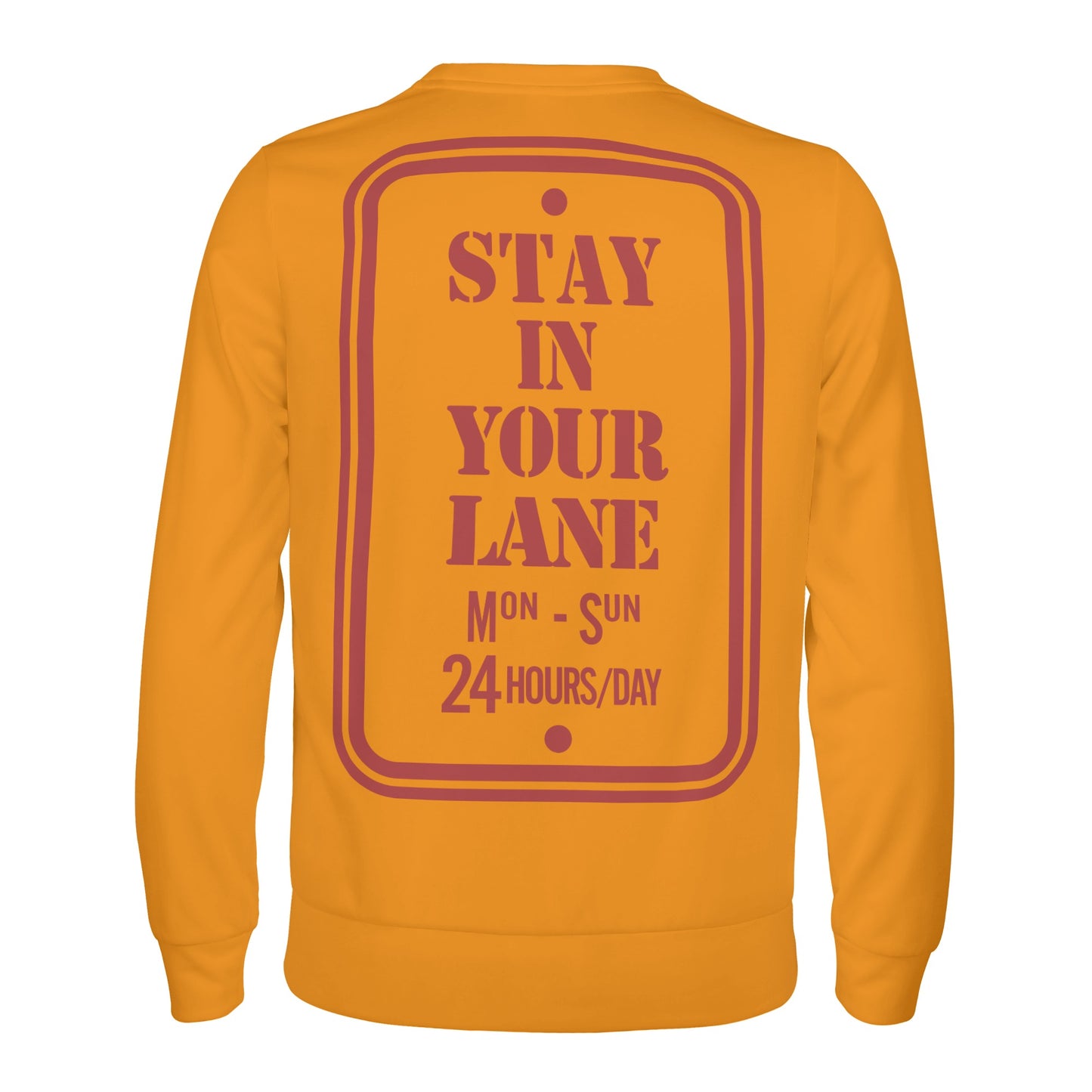 S.I.Y.L. (Stay In Your Lane) Kids Orange Sweater