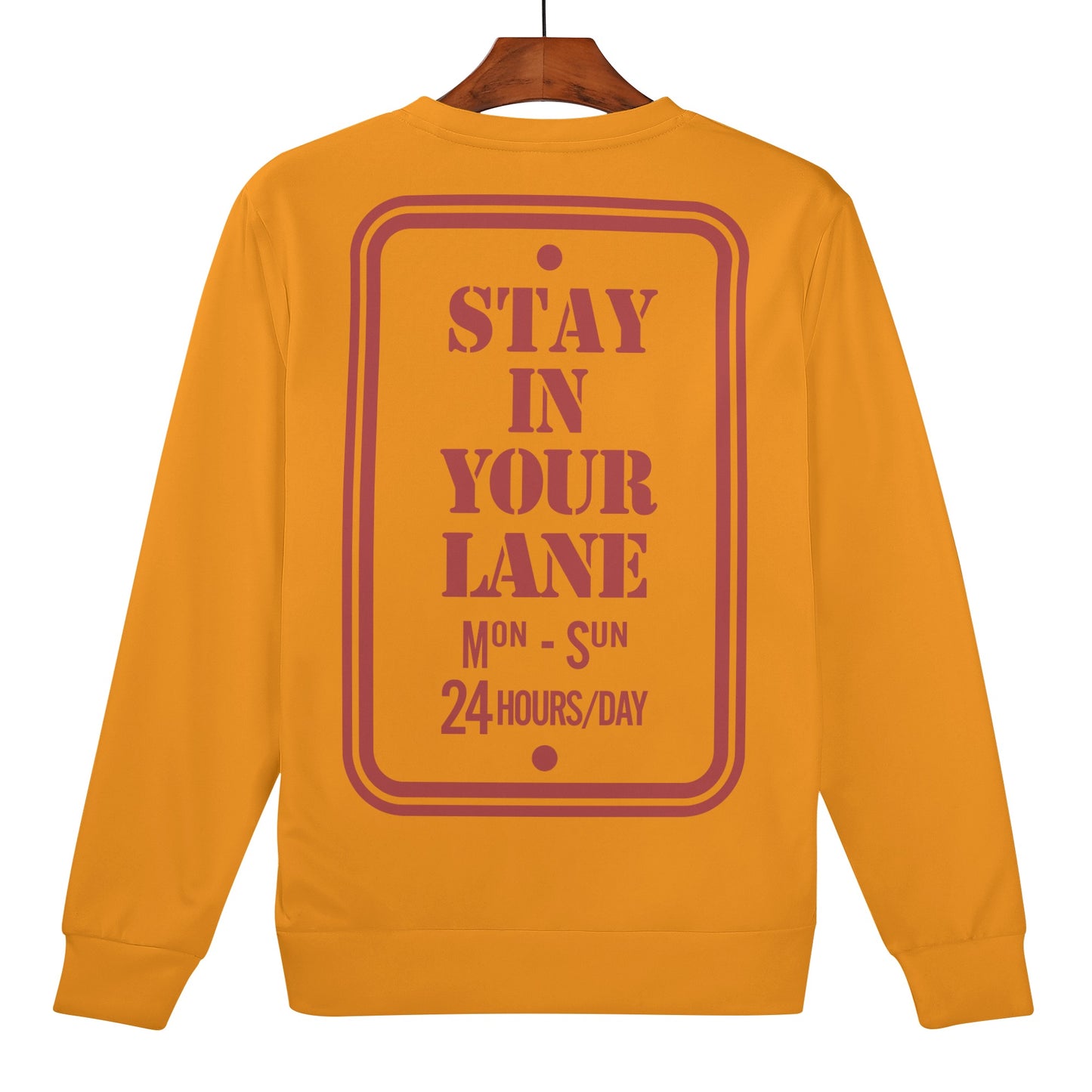 S.I.Y.L. (Stay In Your Lane) Kids Orange Sweater