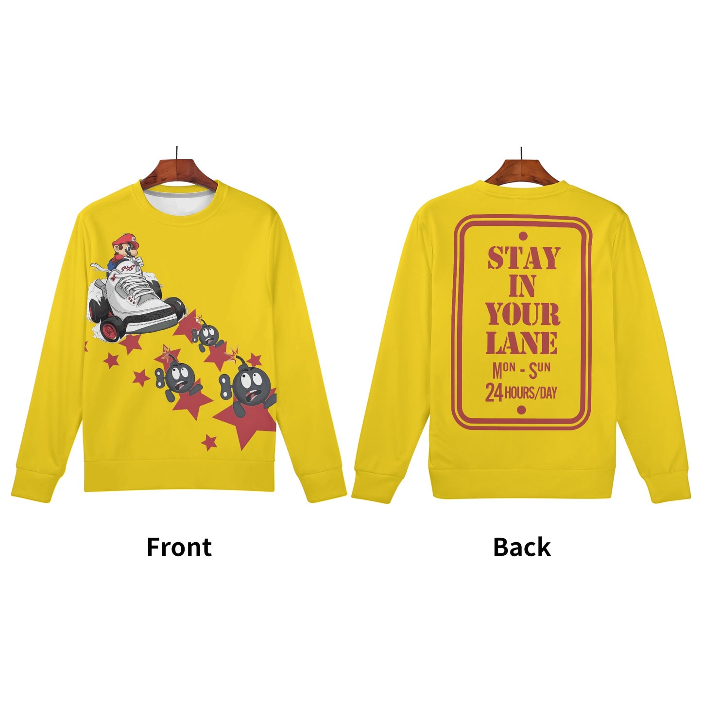 S.I.Y.L. (Stay In Your Lane) Kids Gold Sweater