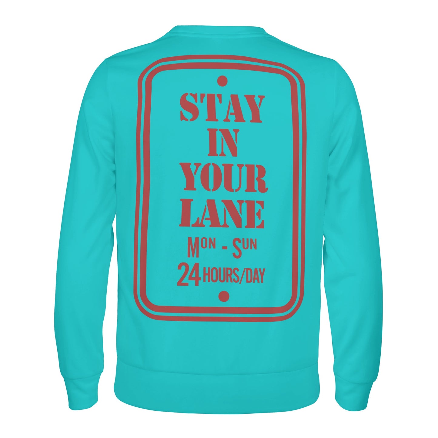 S.I.Y.L. (Stay In Your Lane) Kids Turquoise Sweater