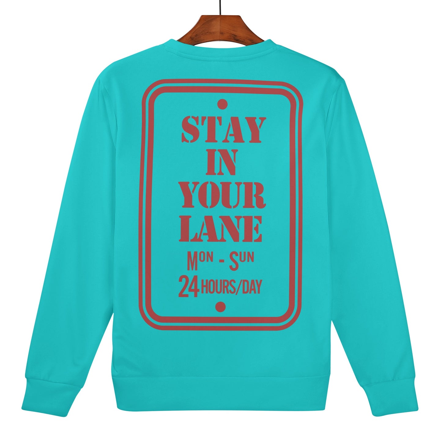 S.I.Y.L. (Stay In Your Lane) Kids Turquoise Sweater