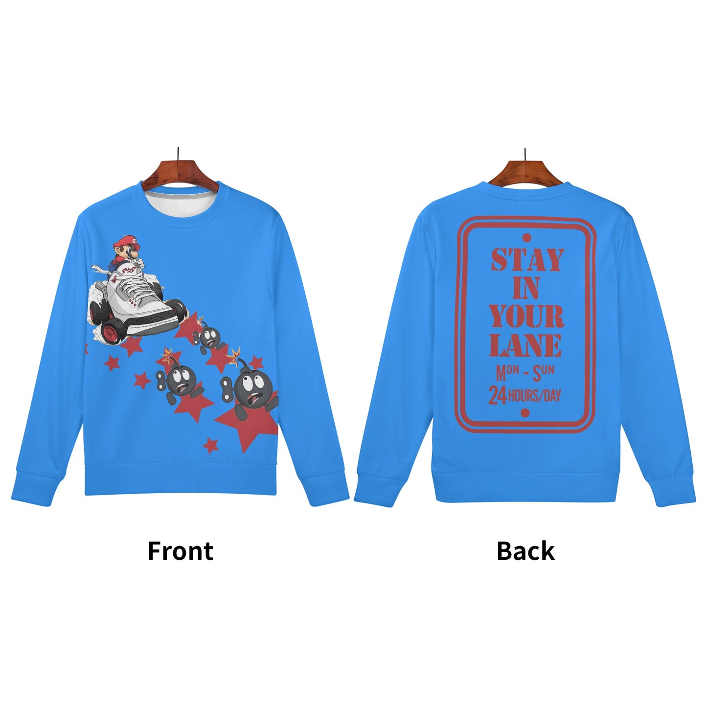 S.I.Y.L. (Stay In Your Lane) Kids Blue Sweater