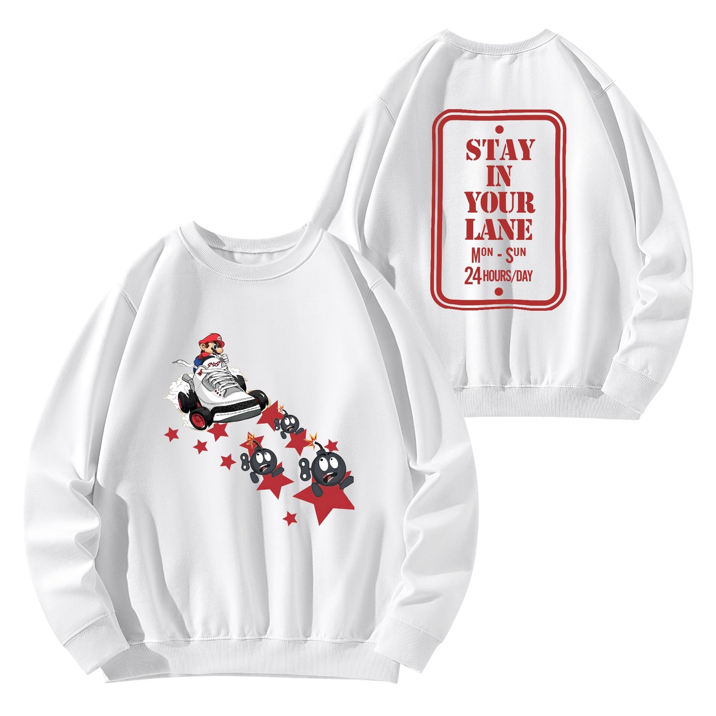 S.I.Y.L. (Stay In Your Lane) Adult Cotton Sweater shirt