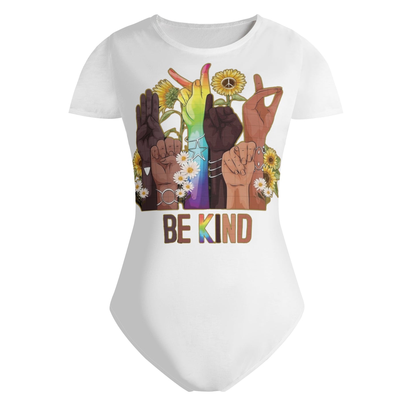 Be Kind (Pride Edition) Womens Soft Short Sleeve Bodysuit