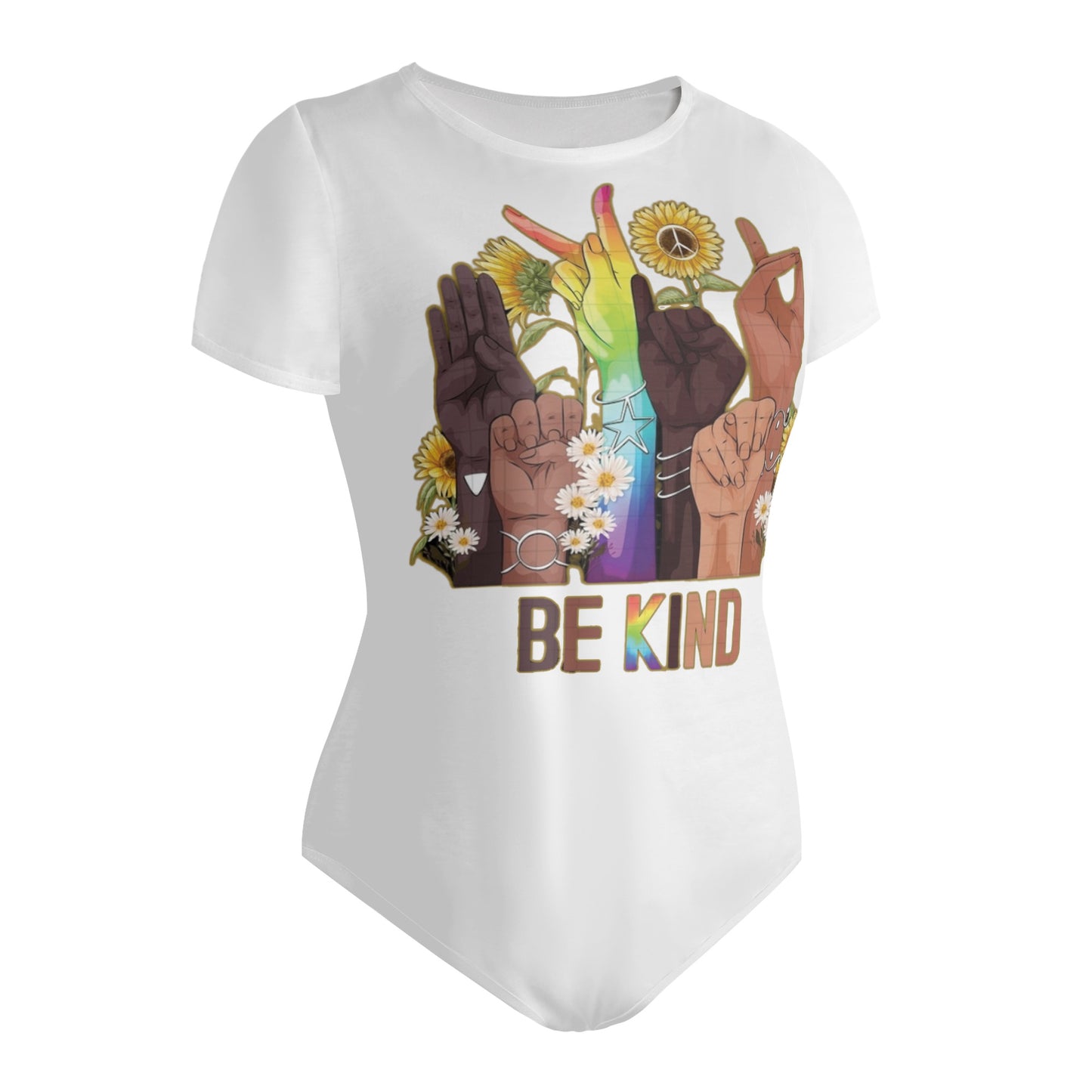 Be Kind (Pride Edition) Womens Soft Short Sleeve Bodysuit