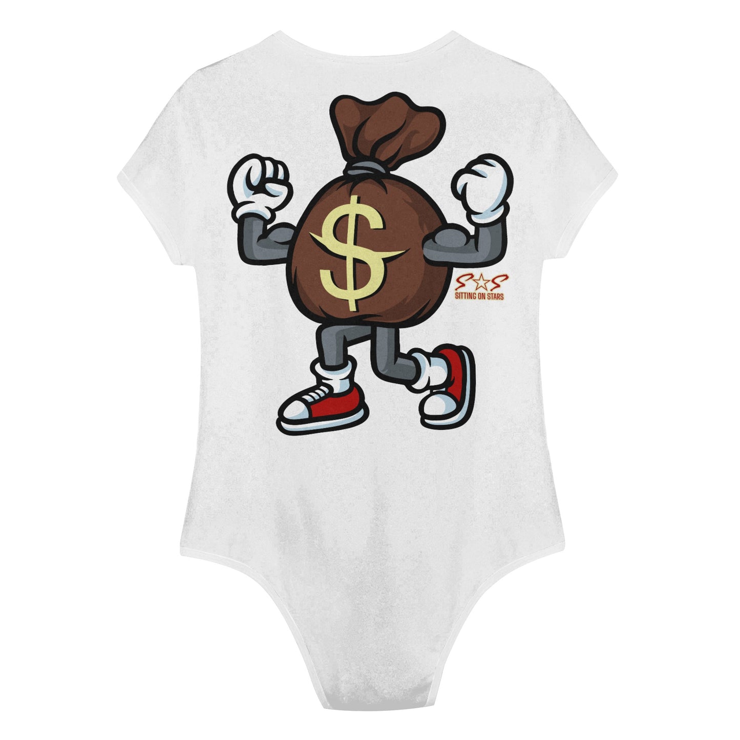 T.T.D  (Ten Toes Down) Womens Soft Short Sleeve Bodysuit