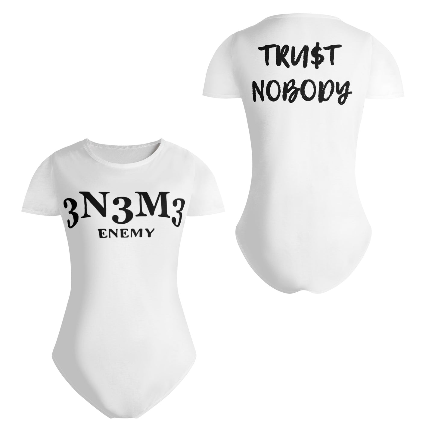 3.N.3.M.3 Enemy Womens Soft Short Sleeve Bodysuit