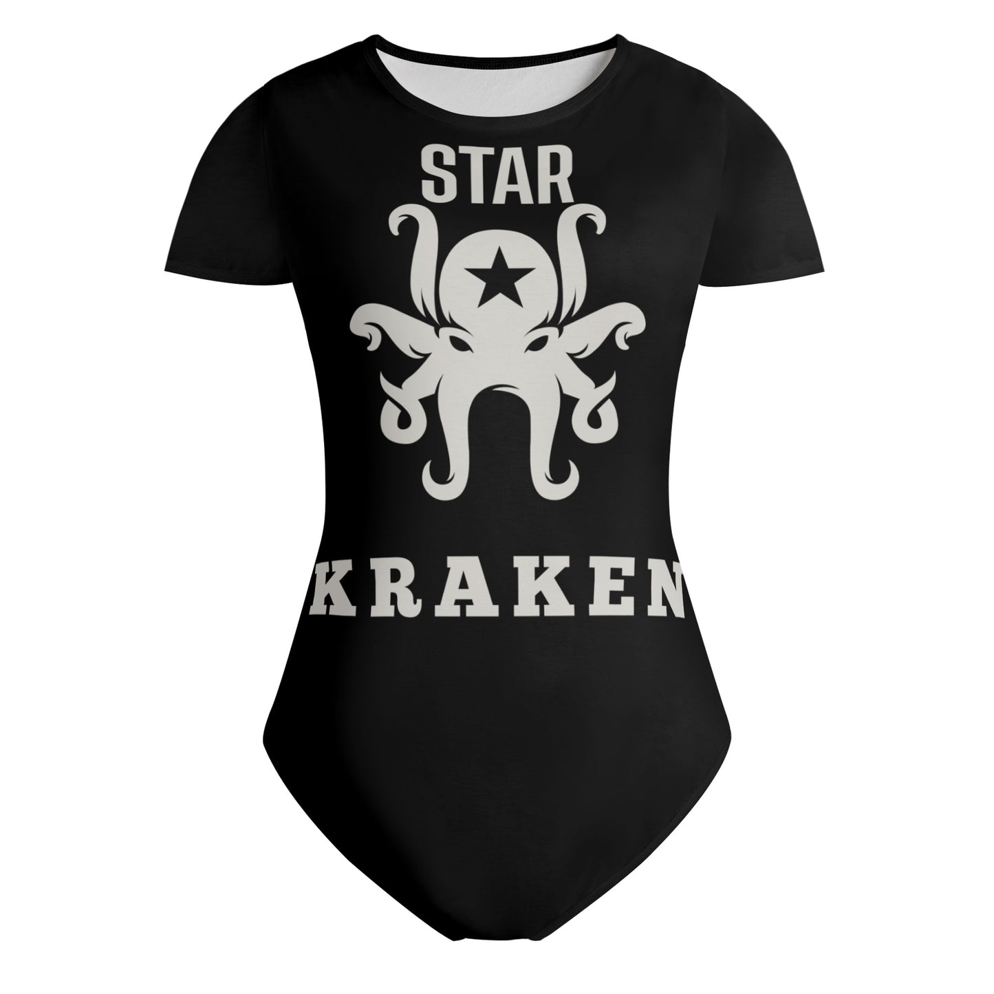 Star Kraken Womens Black Soft Short Sleeve Bodysuit