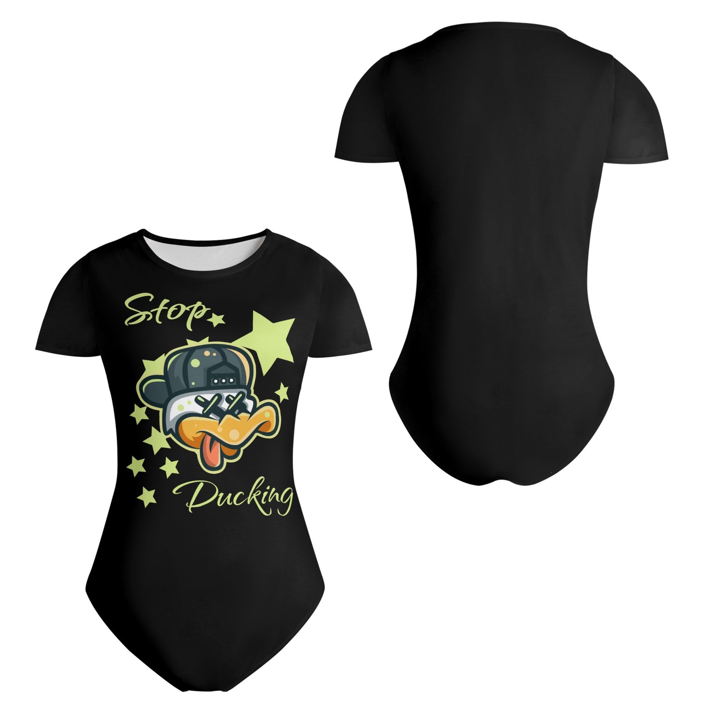 Stop Ducking 3.0 Womens Soft Short Sleeve Bodysuit