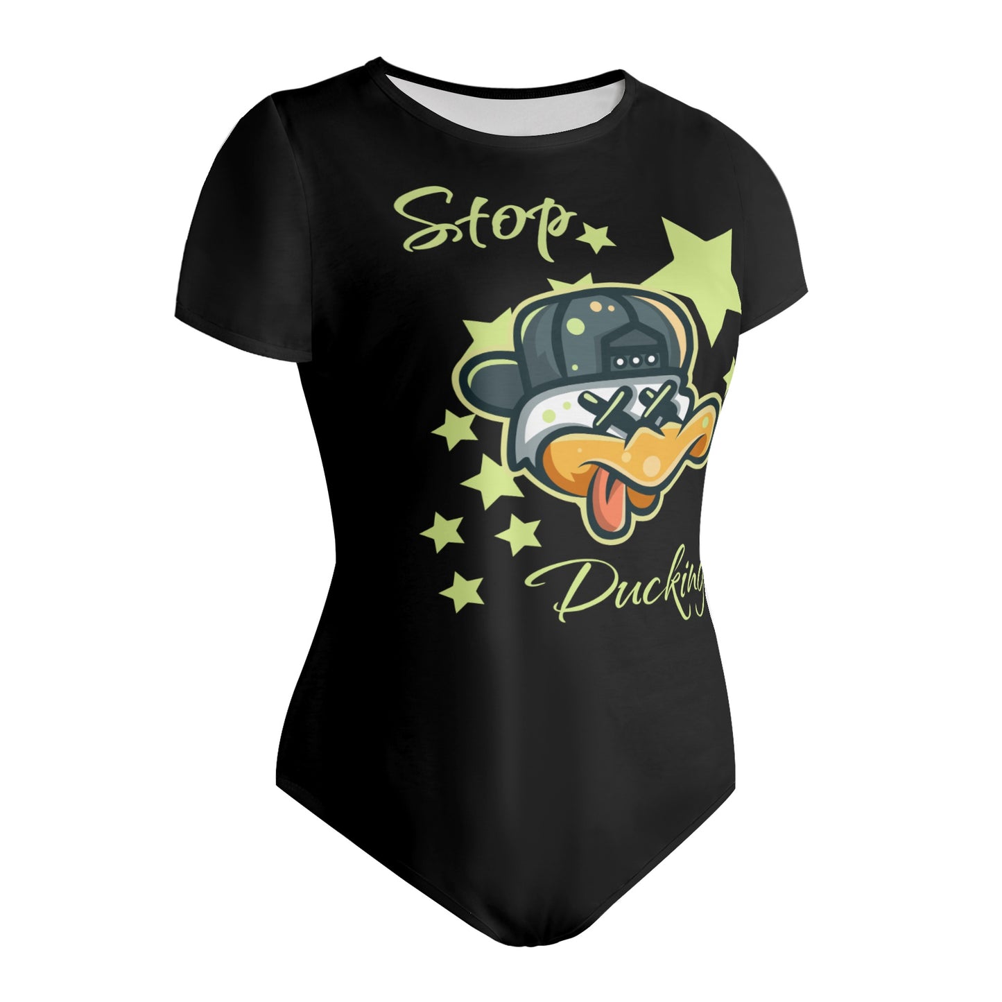 Stop Ducking 3.0 Womens Soft Short Sleeve Bodysuit