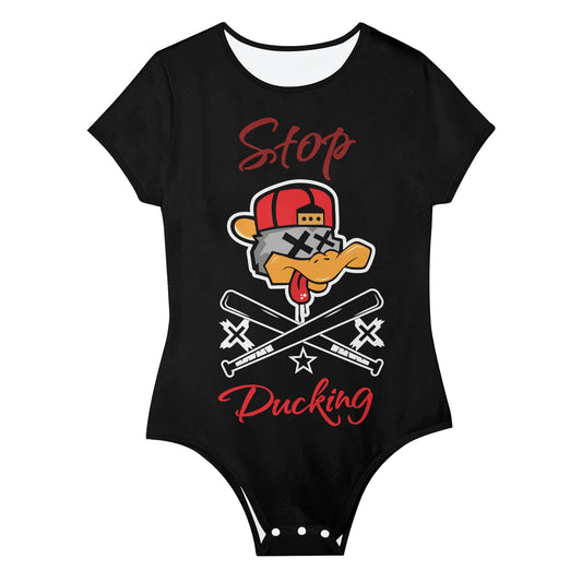 Stop Ducking 2.0 Womens Soft Short Sleeve Bodysuit