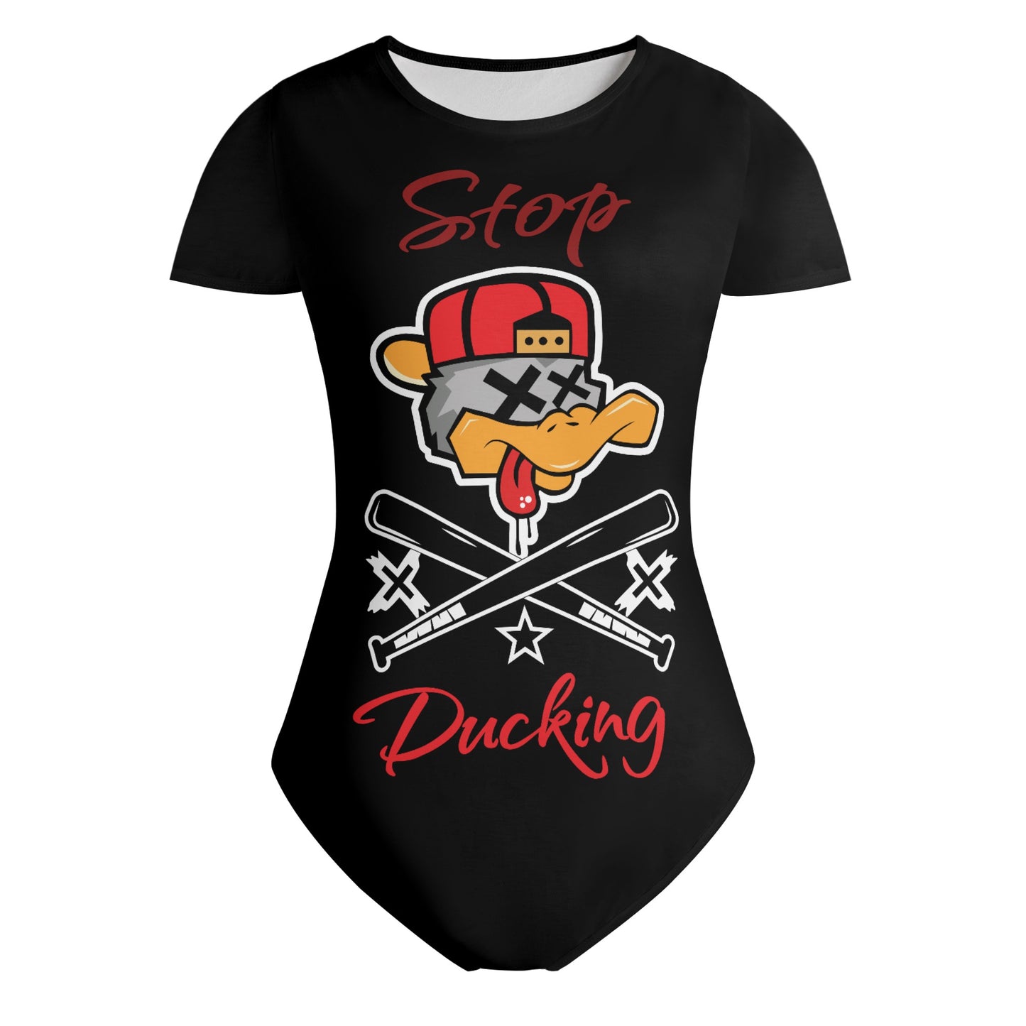 Stop Ducking 2.0 Womens Soft Short Sleeve Bodysuit