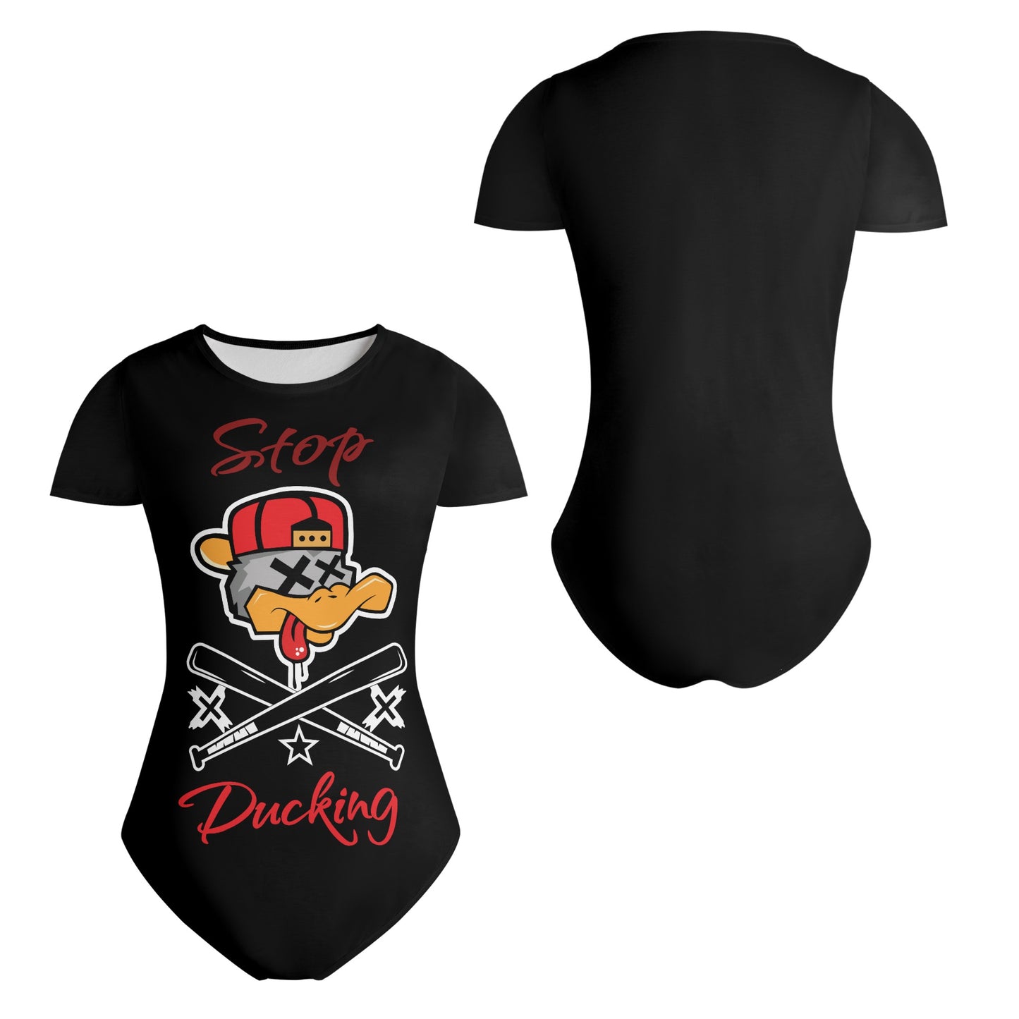 Stop Ducking 2.0 Womens Soft Short Sleeve Bodysuit