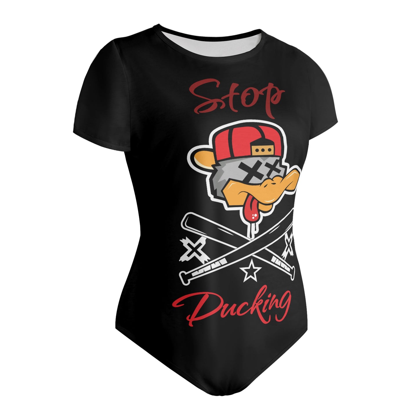 Stop Ducking 2.0 Womens Soft Short Sleeve Bodysuit