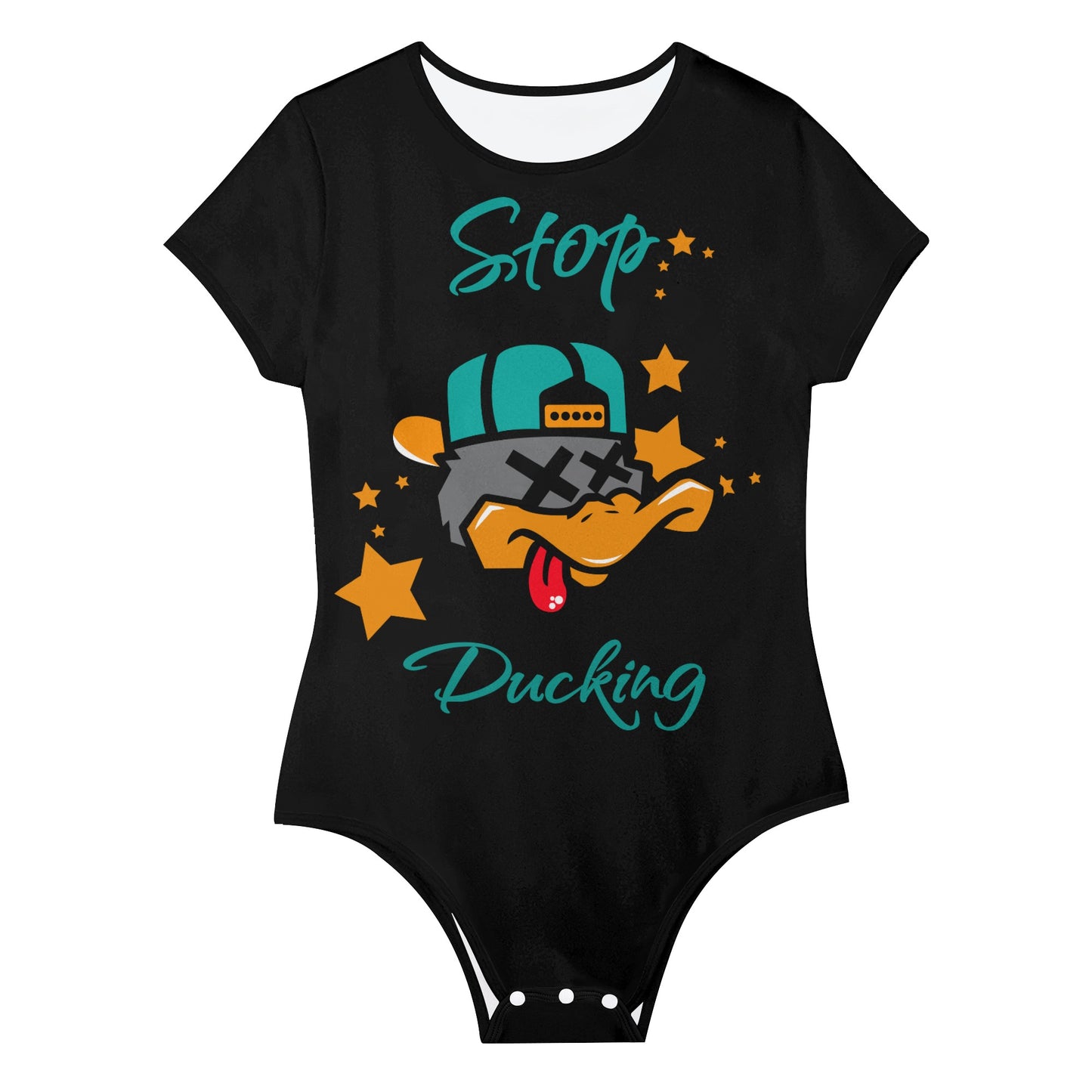 Stop Ducking 1.0 Womens Soft Short Sleeve Bodysuit