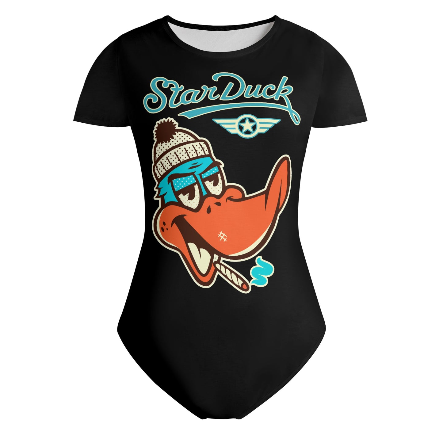 Star Duck Womens Soft Short Sleeve Bodysuit