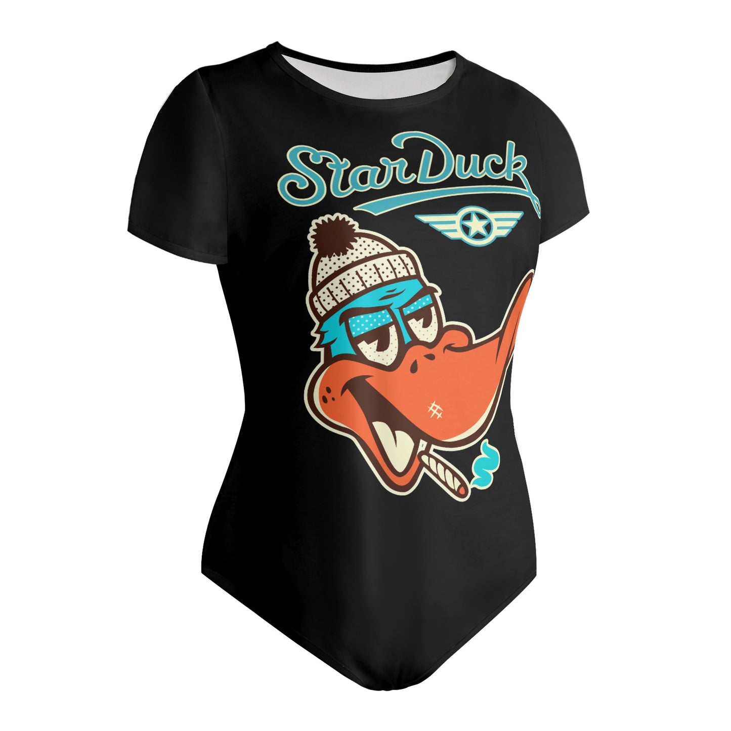 Star Duck Womens Soft Short Sleeve Bodysuit