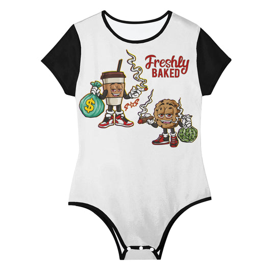 Freshly Baked 420 Edition Womens Soft Short Sleeve Bodysuit