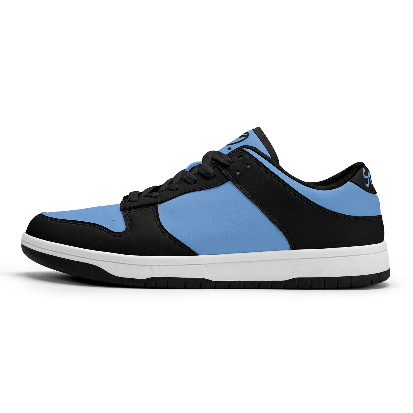 Star Energy Sky Blue/Black Mens Low Top Leather Star Kicks