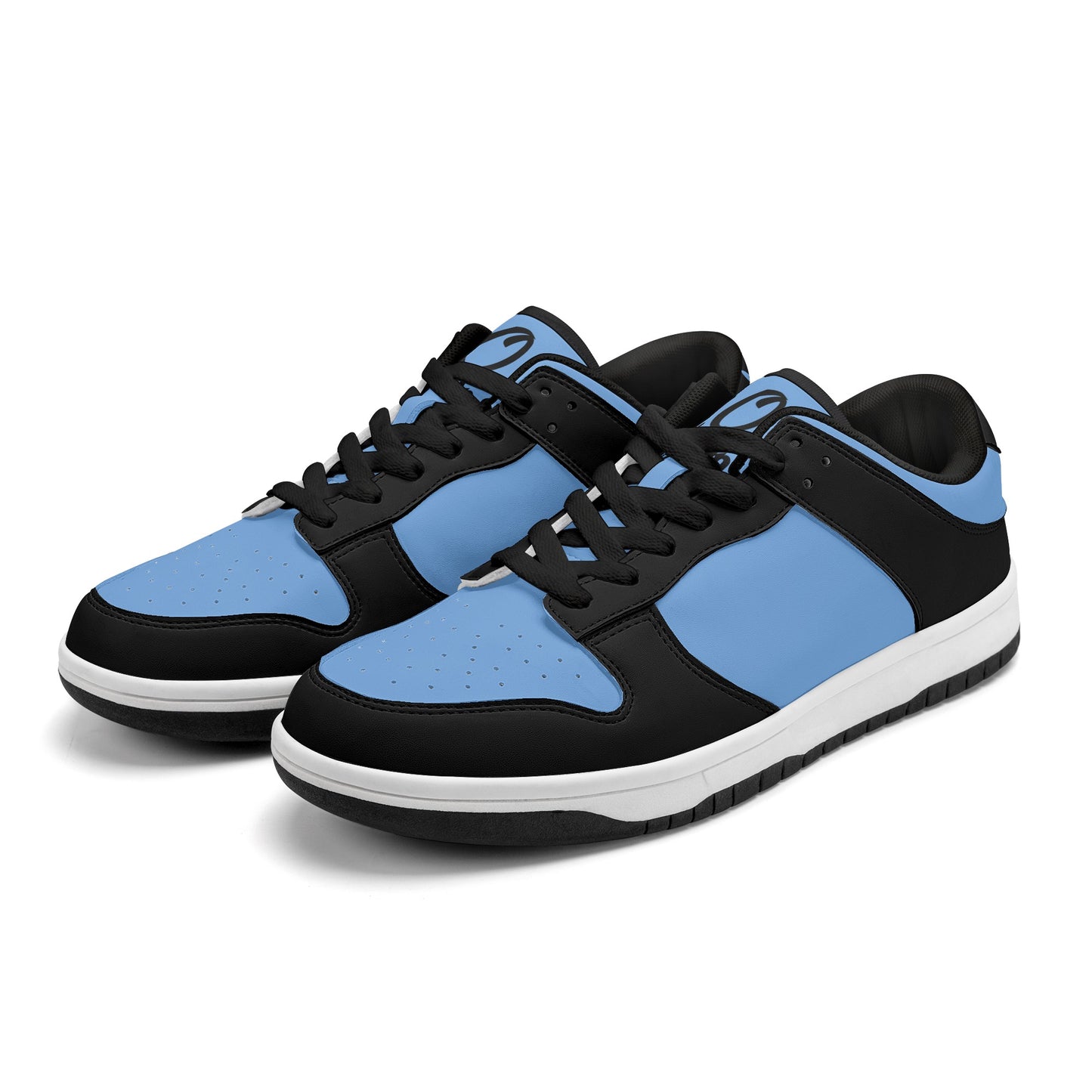 Star Energy Sky Blue/Black Mens Low Top Leather Star Kicks