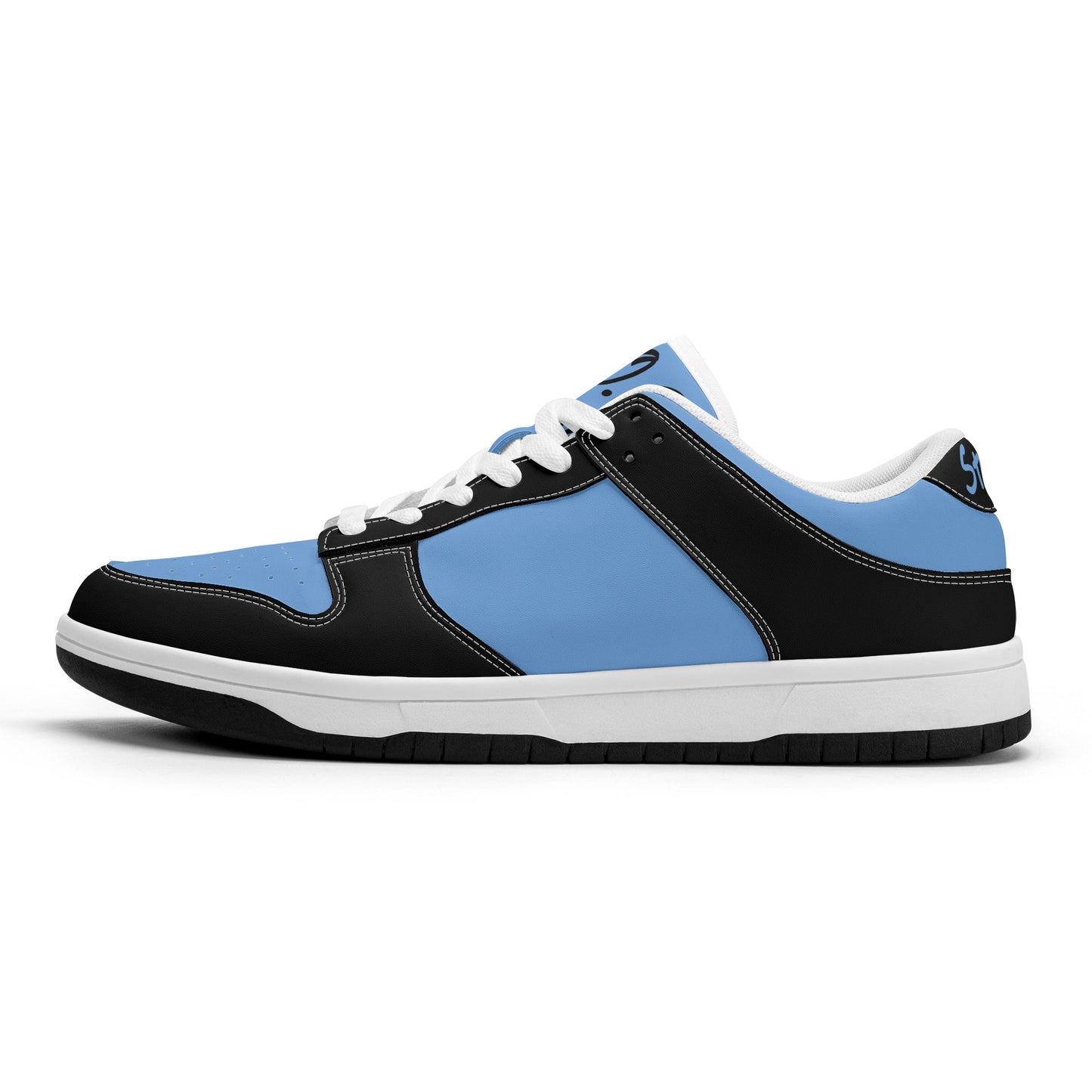 Star Energy Sky Blue/Black Mens Low Top Leather Star Kicks