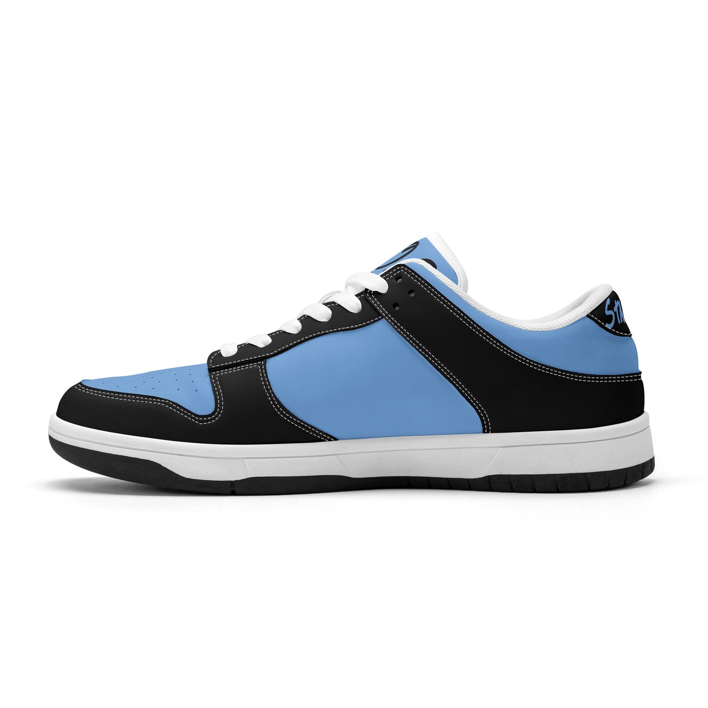 Star Energy Sky Blue/Black Mens Low Top Leather Star Kicks