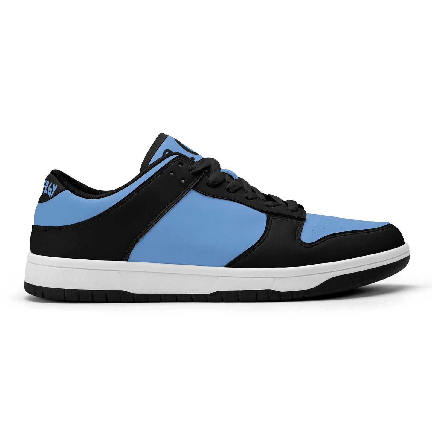 Star Energy Sky Blue/Black Mens Low Top Leather Star Kicks