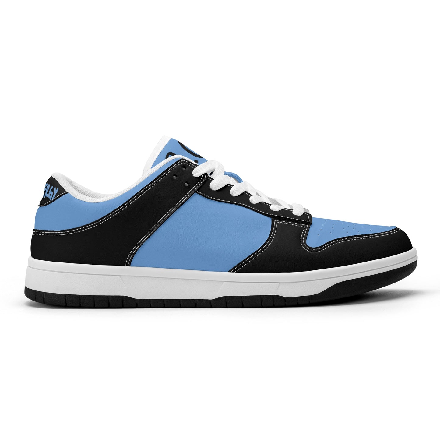 Star Energy Sky Blue/Black Mens Low Top Leather Star Kicks