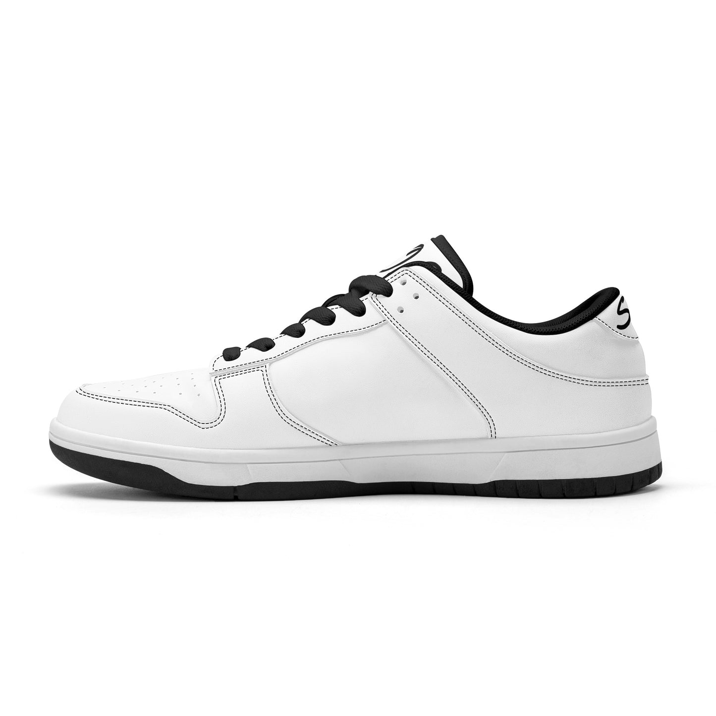 SOS White Outs Mens Low Top Leather Star Kicks