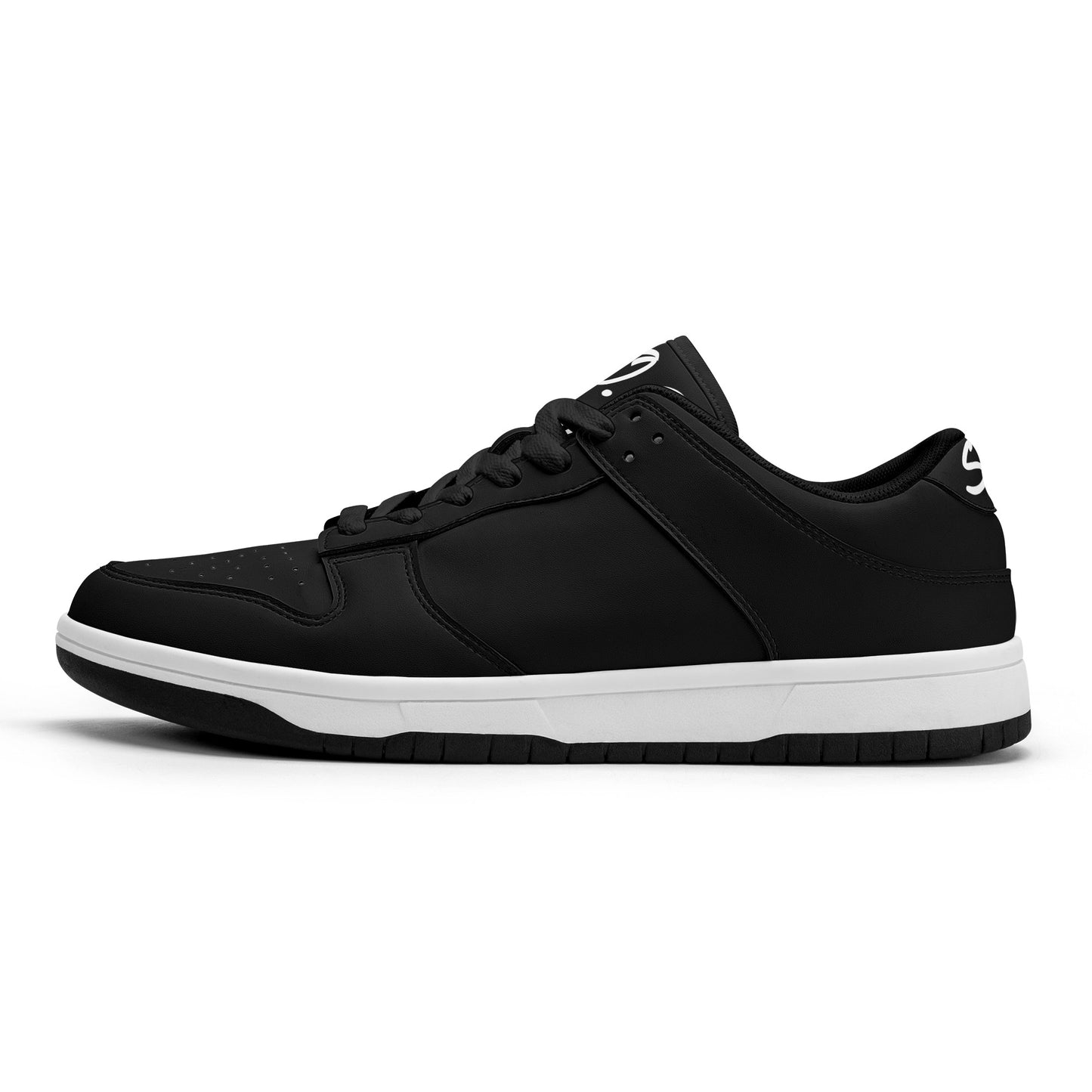 SOS Black Out Mens Low Top Leather Star Kicks