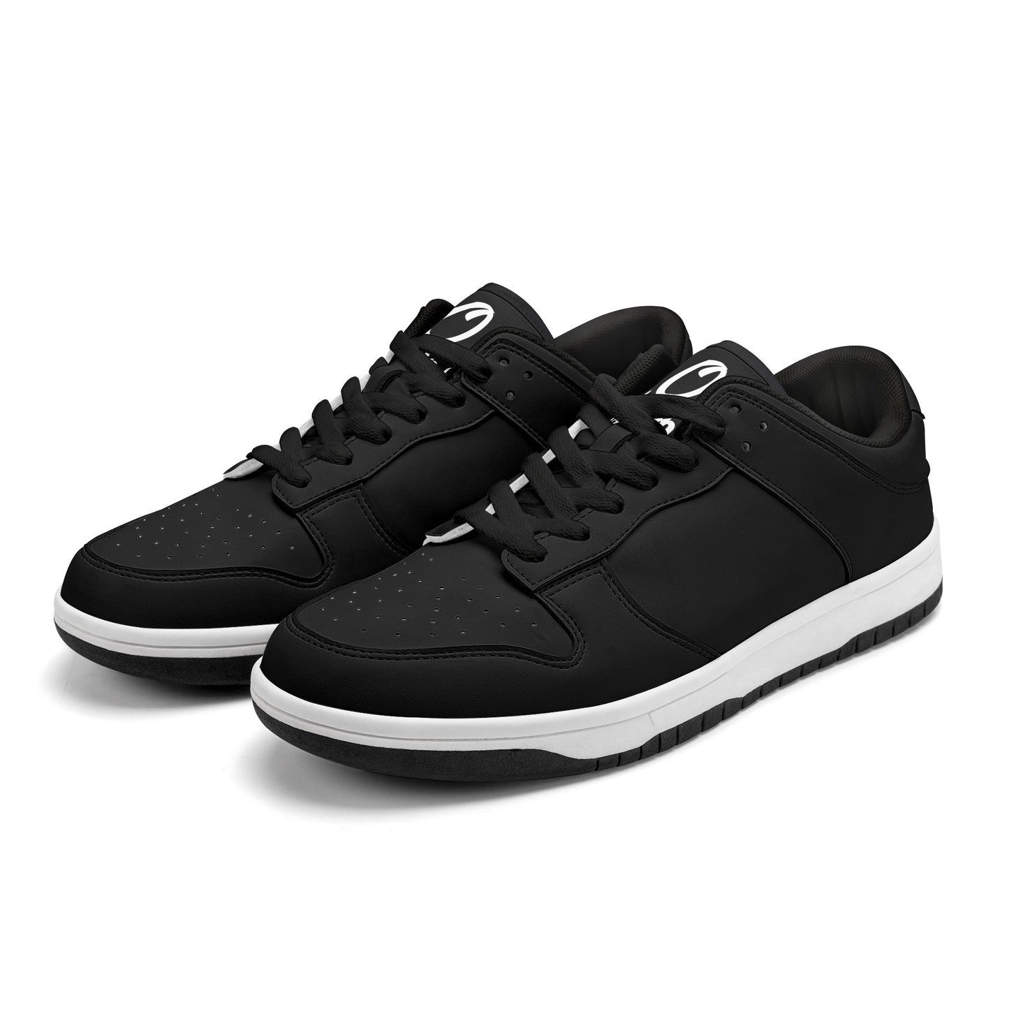 SOS Black Out Mens Low Top Leather Star Kicks