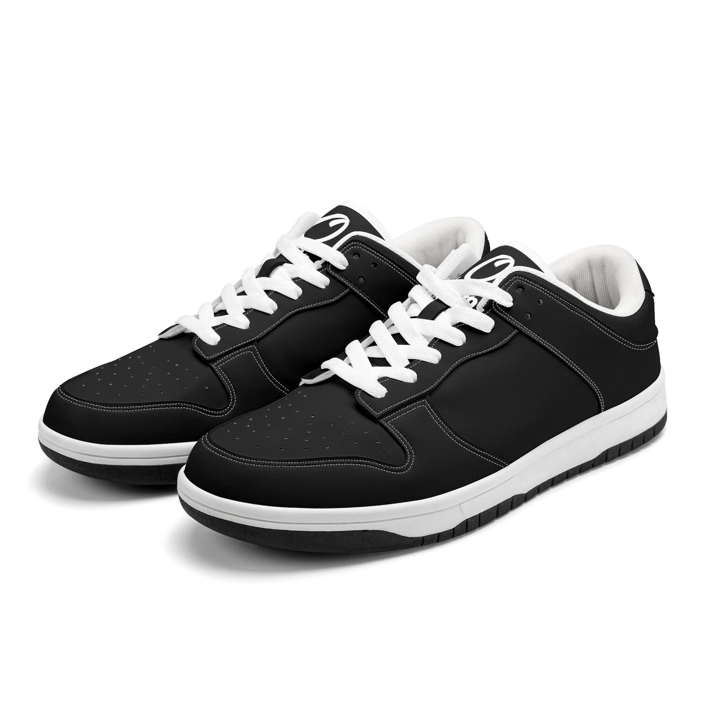 SOS Black Out Mens Low Top Leather Star Kicks