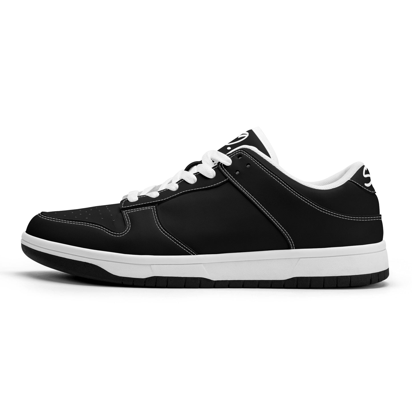 SOS Black Out Mens Low Top Leather Star Kicks