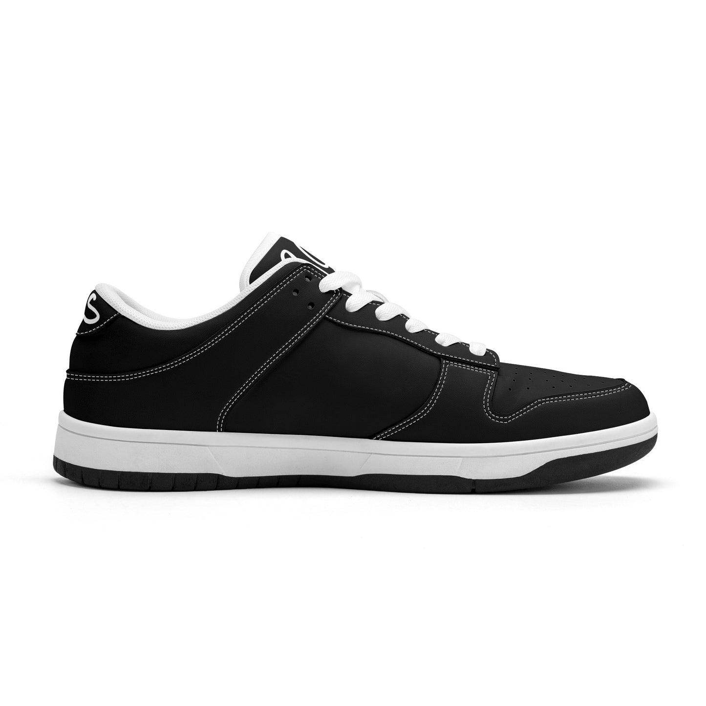 SOS Black Out Mens Low Top Leather Star Kicks