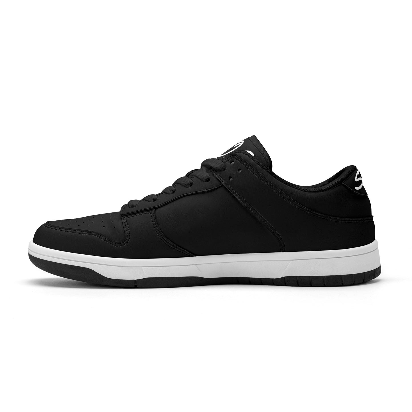 SOS Black Out Mens Low Top Leather Star Kicks