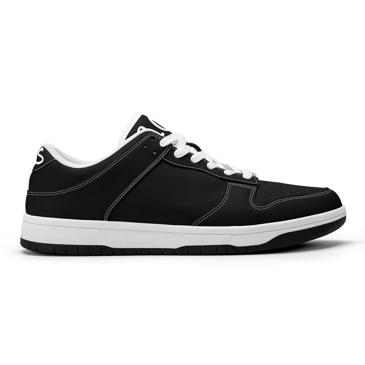 SOS Black Out Mens Low Top Leather Star Kicks