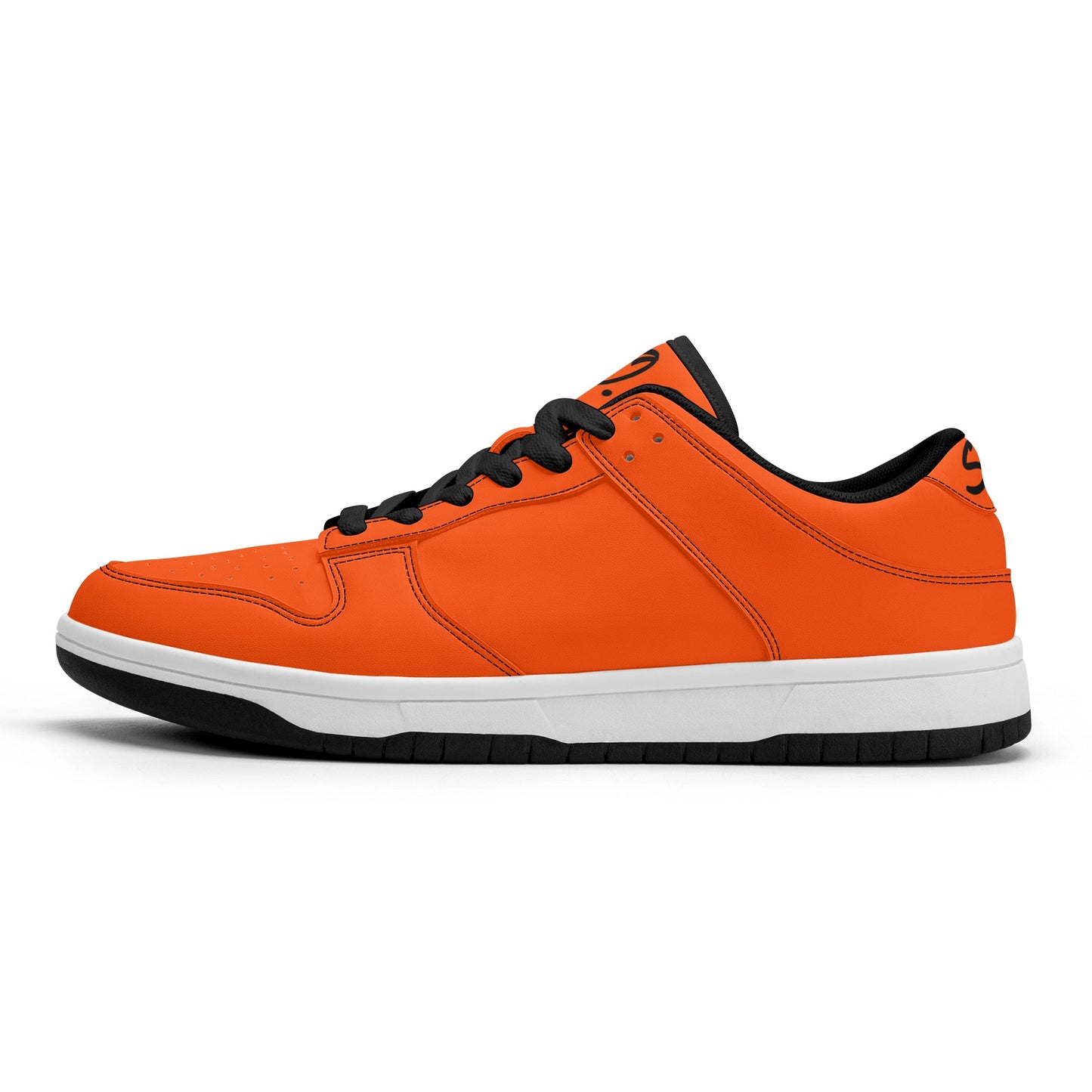 SOS Orange Mens Low Top Leather Star Kicks