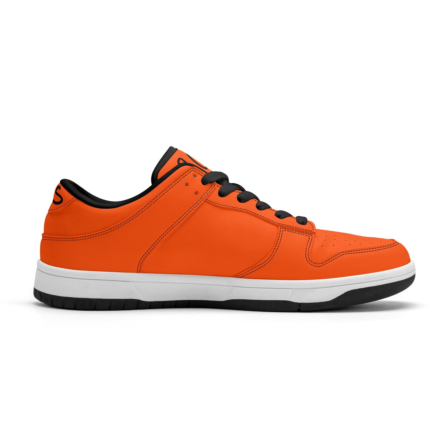 SOS Orange Mens Low Top Leather Star Kicks