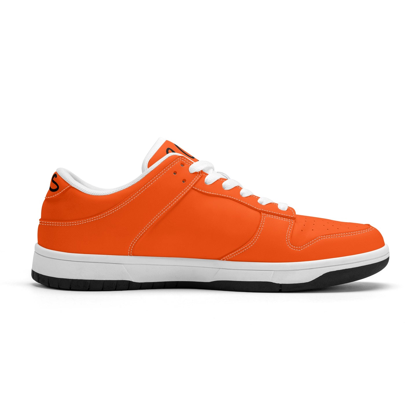 SOS Orange Mens Low Top Leather Star Kicks